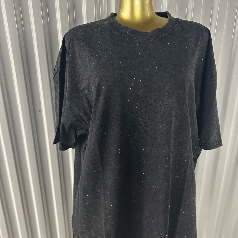 Black Studded T-Shirt